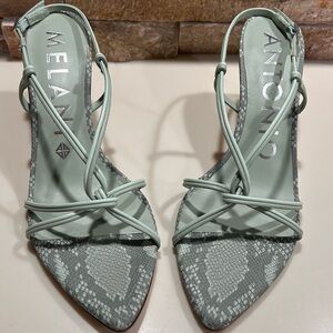 Antonio Melani Strappy Leather Dress Sandals- size 11